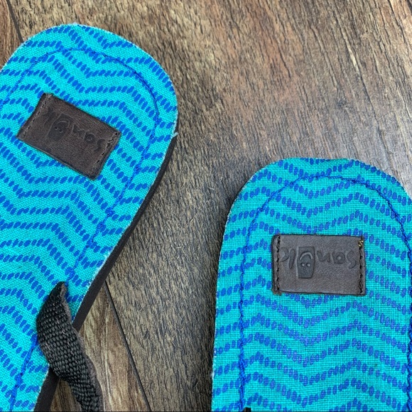 Sanuk Poncho Viva Braided Leather Strap Sandals - Picture 5 of 10